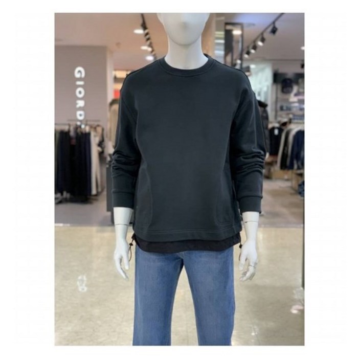 W몰 NIX 남성신상 우븐레이어드 맨투맨 NQSCTM151CHA10