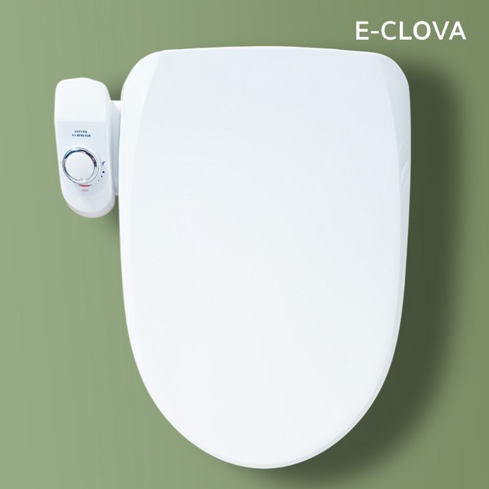 이크로바 기계식비데 무전원 냉수전용 시트일체형 수동비데 HB5000 2노즐