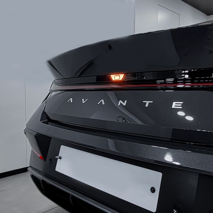 오카 더뉴 아반떼 CN7 페이스리프트 호환 상품 튜닝 트렁크 버튼 반사 스티커, 1개, 오카 오렌지