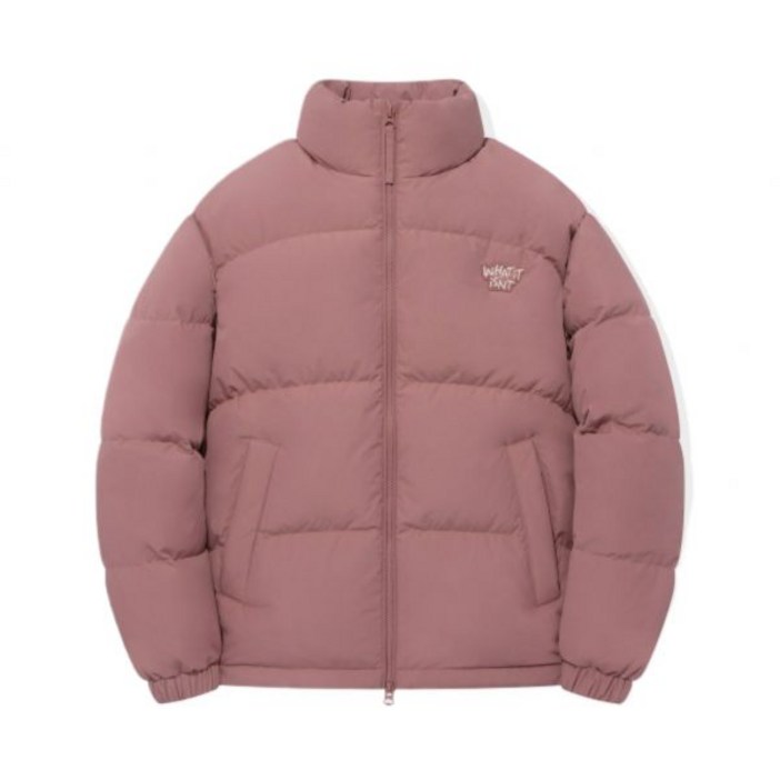 와키윌리 WACKY WILLY 로고 덕다운 퍼핀 숏푸퍼 핑크 146610