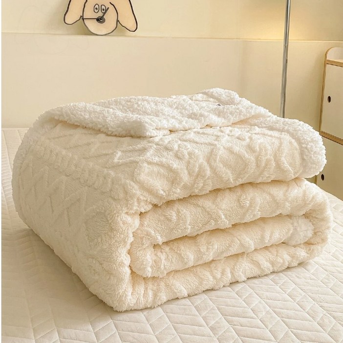YYT 겨울 이중 융단 기모 두꺼운 무릎담요