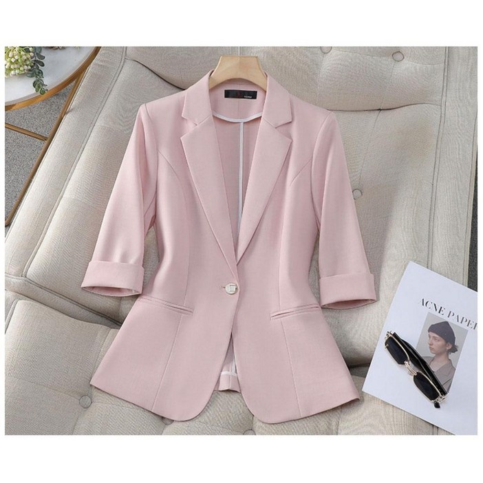 708090 여름 정장 코트 캐주얼 얇은 정장 상의