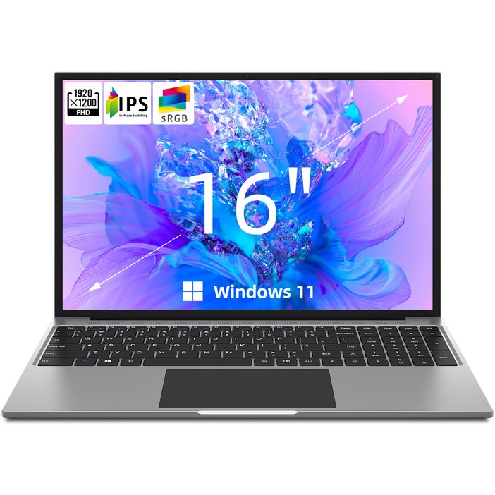 노트북16인치DDR4 4GSSD 128G가성비노트북슬림FHD IPS업무용사무용그레이, WIN11 Home, grey, 4GB, 128GB, EZbookS5max