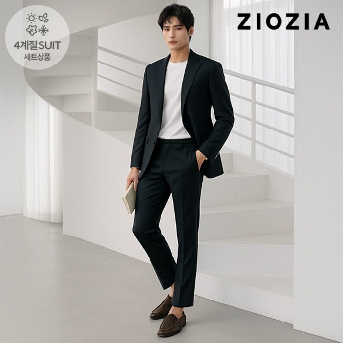 지오지아 루즈핏 블랙 캐주얼 셋업수트 ABD5KG1601 ABD5PP1601 BK
