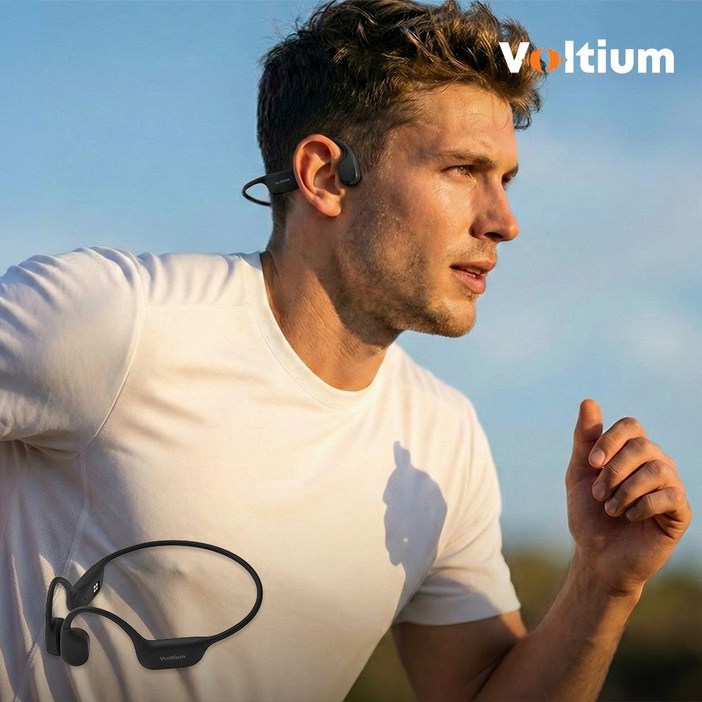 평생 AS 볼티움 블루투스 무선 골전도 이어폰 아쿠아본X VTUX900, 팬텀 블랙