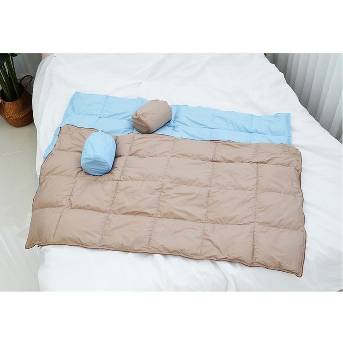 겨울필수 구스다운 무릎 패딩담요 블랭킷 망토