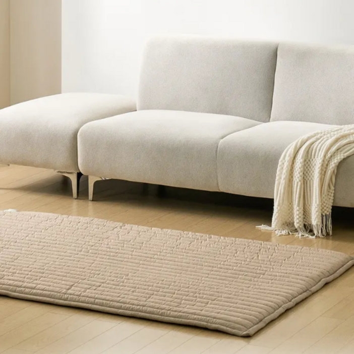 26년형 원격제어 전자파없는 전기매트 탄소매트 곰표한일 EMF 그래핀 워셔블 스마트폰 앱연동, 미니싱글 70 x 200cm, 베이지 26년형