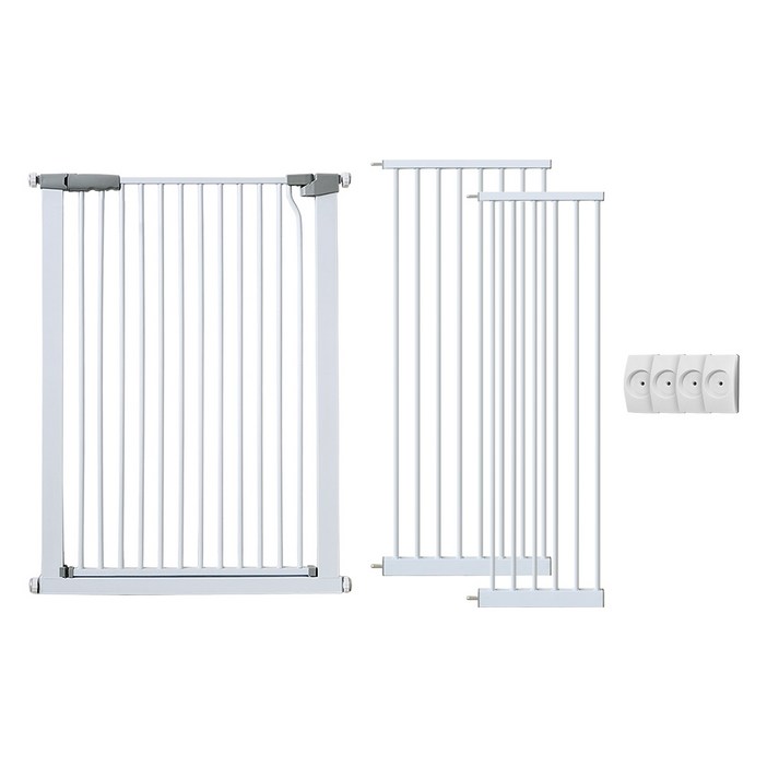 언더독 103 프리미엄 강아지 고양이 반자동 안전문, 1세트, 화이트