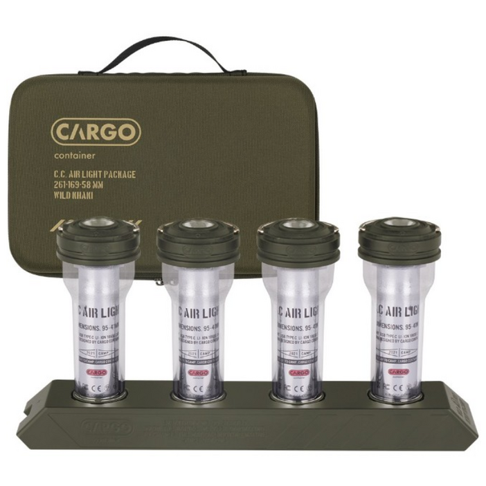 카고컨테이너 캠핑랜턴 LED 백패킹 조명 미니랜턴 에어라이트 4EA 휴대용, 1개, 카키