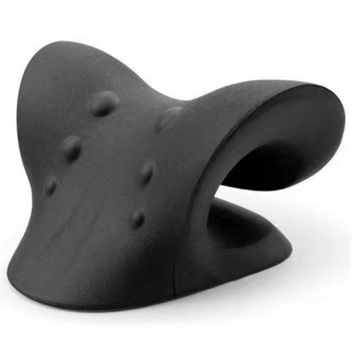 구드은 경추 스트레칭 넥스트레처 목스트레칭기구 거북목 교정기 일자목, 1개, 블랙