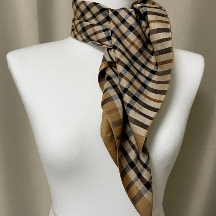 닥스 정품 체크스타일 쁘띠 스카프