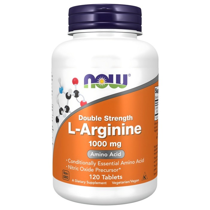 나우푸드 더블 스트랭스 L아르기닌 1000mg 타블렛, 120정, 1개