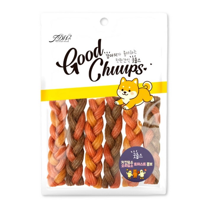 굿츕스 23 하드 트위스트 오래먹는 껌 강아지간식 개껌 강아지오래먹는간식