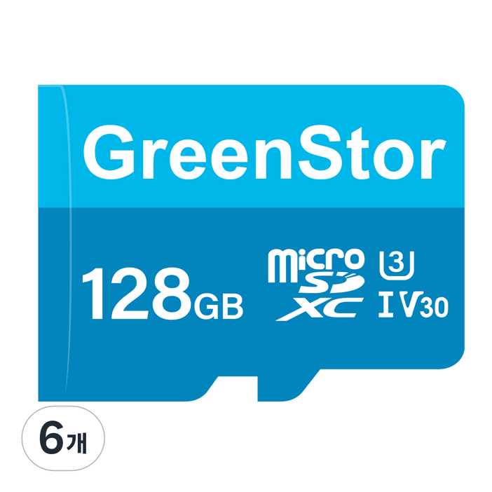 그린스토아 메모리카드 마이크로 SD카드 블랙박스전용, 6개, 128GB