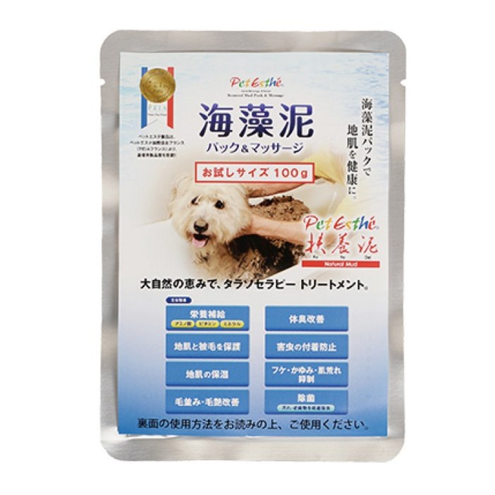 펫에스테 퓨오데이 내츄럴 머드 (머드팩) 피부/피모 관리, 100g, 1개