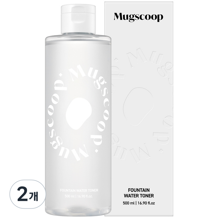 머그스쿱 병풀 5만PPM 리포좀 히알루론산 수분 진정 토너, 2개, 500ml