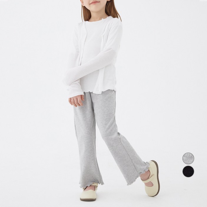 롤리트리 아동용 밴딩 펄엣지 부츠컷 팬츠