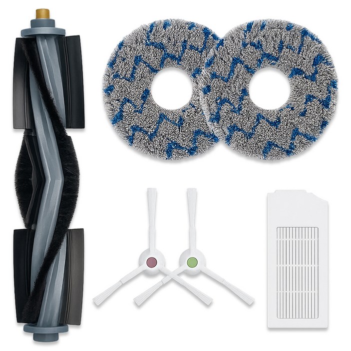 멋진공간 에코백스 T10 옴니 호환 터보 물걸레  필터  메인브러쉬  사이드브러쉬 소모품 세트, 1세트, 단일상품