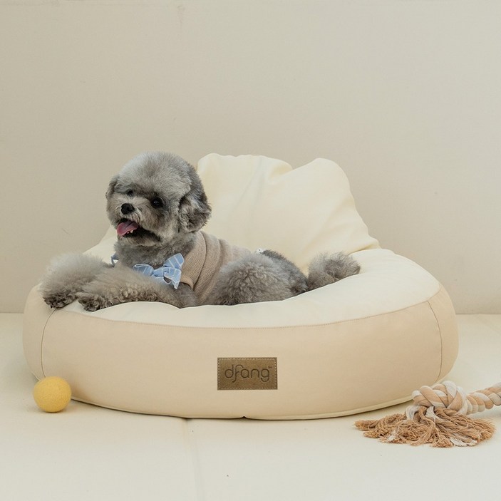 디팡 반려동물 펫플레이 원형빈백 방석 쿠션
