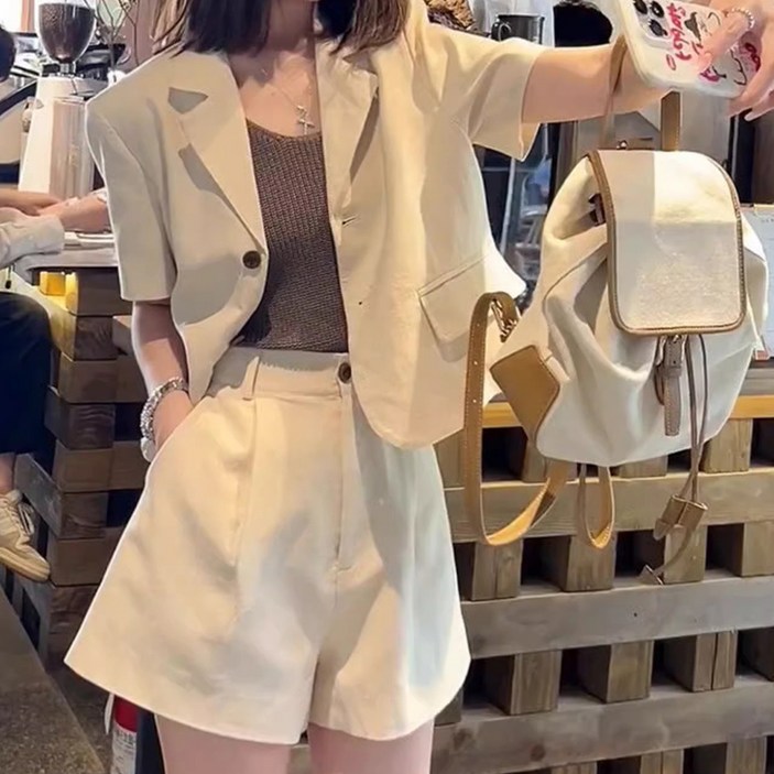 페이퍼먼츠 그렉 정장 숏자켓 + 3부 반바지 세트 10526