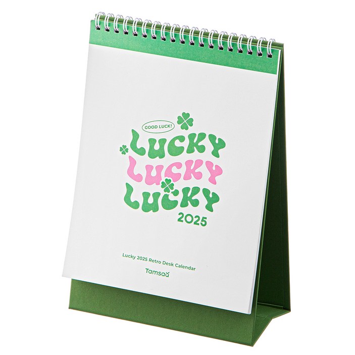 탐사 2025 세워두는 세로형 레트로 데스크 캘린더 달력, 그린, 1개 탐사 2025 세워두는 세로형 레트로 데스크 캘린더 달력, 그린, 1개
