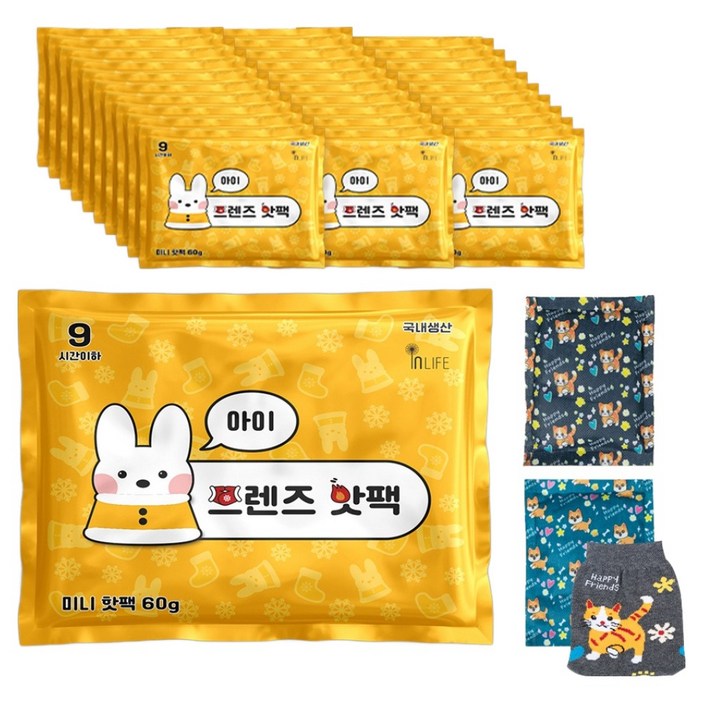 인라이프 아이 프렌즈 핫팩 60g 30p