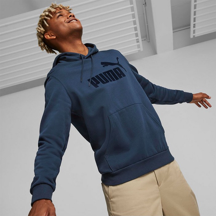 푸마 남성용 에센셜 플로크 FL 후드티