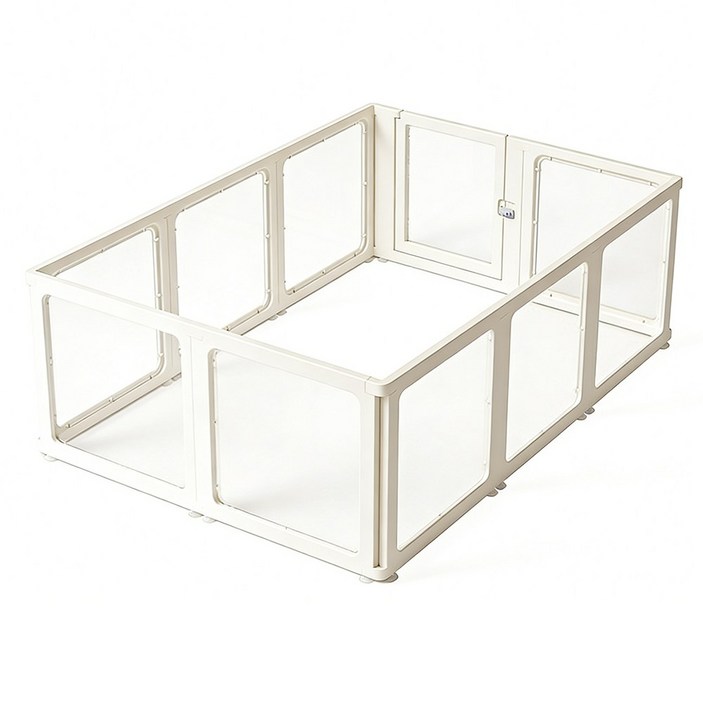 확장형 강아지 울타리 애견펜스 세트, 화이트, 1개