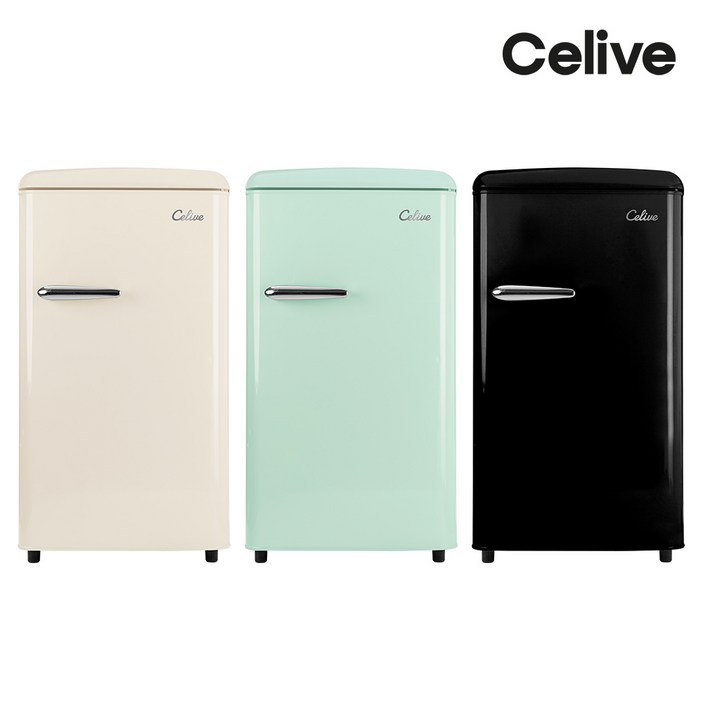 셀리브 레트로 미니 냉장고 85L, 미니냉장고_블랙 20230521