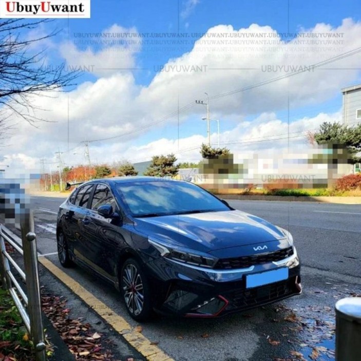 기아 K3 GT 해치백 스타일 자동차 하이 퀄리티 탄소 섬유 리어 트렁크 립 윙 바디 키트 2018-2021