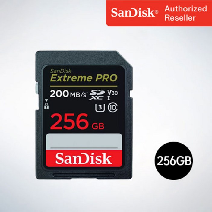 샌디스크메모리카드 샌디스크 SD메모리카드 SDXC  Extreme Pro 익스트림 프로 UHS-I SDXXD 256GB
