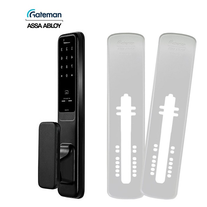 게이트맨 1초바로잠김 푸시풀도어락 GP-300R 현관문도어락 디지털도어락 번호 카드+보강판포함, 300R, 고객직접설치