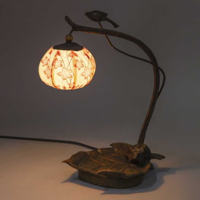 전통한지등 낙엽1볼 스탠드 고전등 공예등 백골판지램프 우아한랜턴  한지조명  앤틱램프 leaf lantern 8