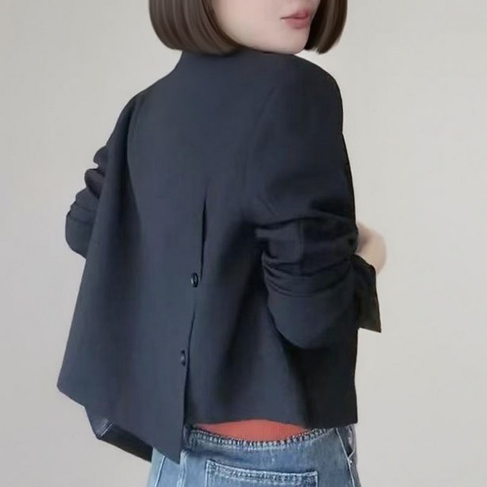 YJ-1361트렌디한 디자인의 크롭 자켓