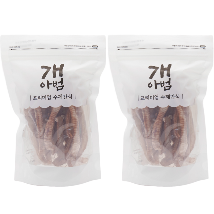 개아범 영양파괴 없는 저온건조 프리미엄 애견 강아지 수제간식, 2개, 40g, 오리울대