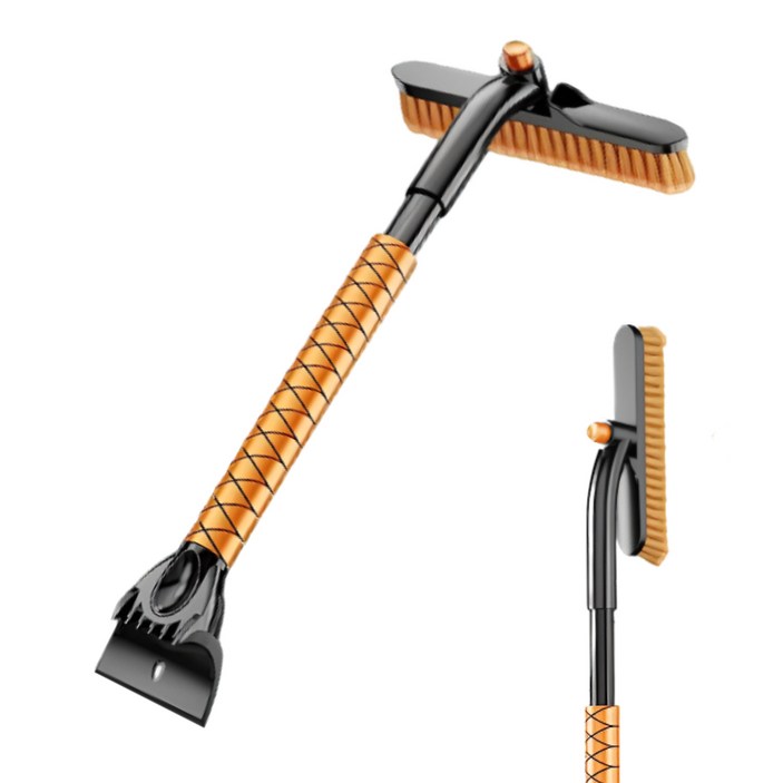 [30cm 와이드 브러쉬] 폴라스윙 차량용 성에제거기 스크래퍼 눈제거, 1개