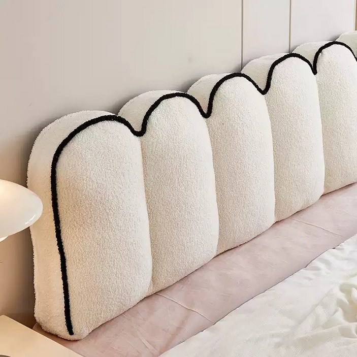 침대헤드 쿠션 구름 천갈이 커버 고탄력 덮개 헤드보드