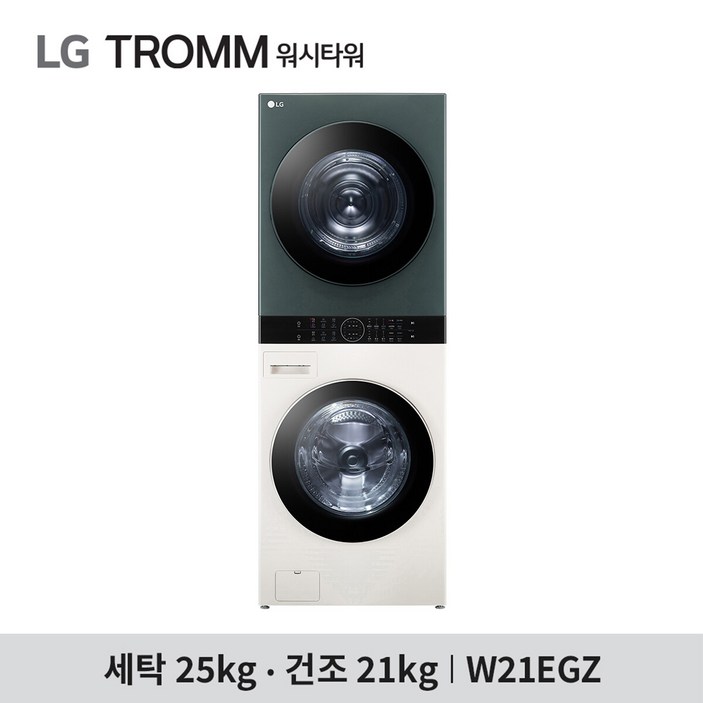 [LG] 오브제 워시타워 W21EGZ 건조21kg+세탁25kg (+오브제 광파오븐)