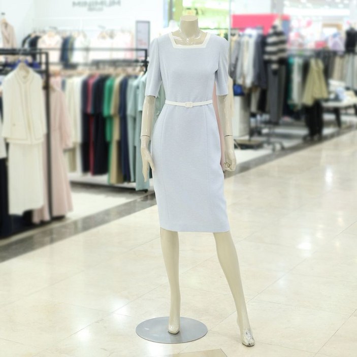 미니멈 스퀘어넥 심플 원피스 MXBGWO4120M