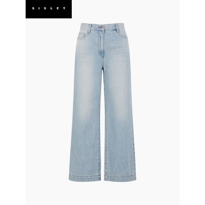 시슬리 셀럽 착용 워싱 디테일 와이드 데님 팬츠 SADPA1611 376383