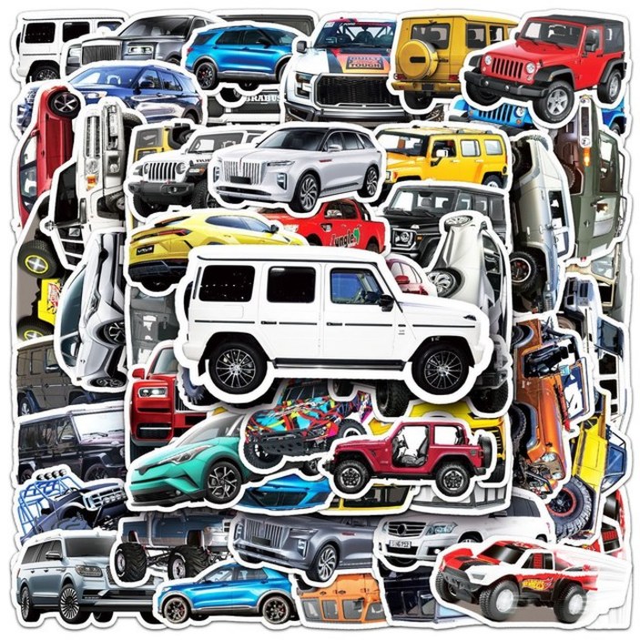 자동차 스티커 C형 세트 SUV 차량 노트북 꾸미기 놀이