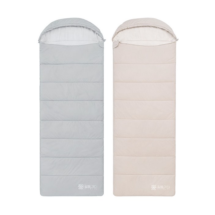 길을가다 GILGADA 동계 프리미엄 후드형 침낭 G400 침낭연결 가능, 1개, G400 그린R