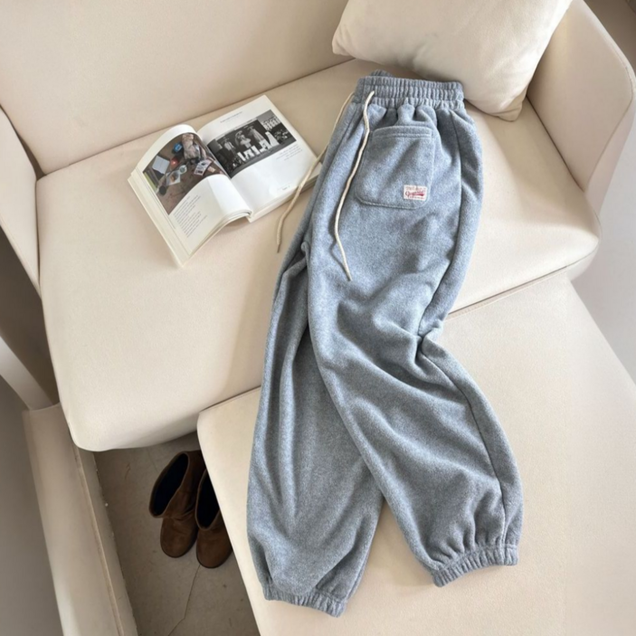 해드니 후리스 조거팬츠 뽀글이 플리스 겨울 바지