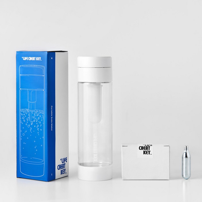 라이프치트키 휴대용 탄산 보틀 탄산수 제조기 소다 메이커 캡슐, 단일상품