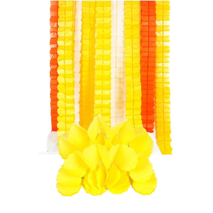 옐로우 스트리머 가을 추수감사절 포토존 벽장식 생일 출산 환경구성