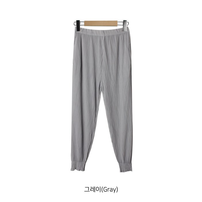 스모크 주름 플리츠 바지