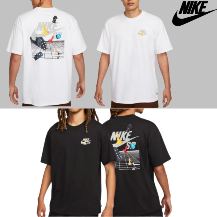 당일발송 나이키 NIKE 남성 여성 오버핏 그래픽 SB 로고 스케이트 반팔 티셔츠 반팔티 스포네틱 양말