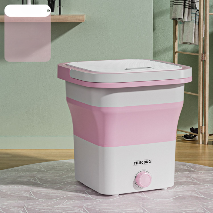tr15mk SURBORT 소형세탁기 블루라이트살균 휴대용세탁기, 핑크_pink
