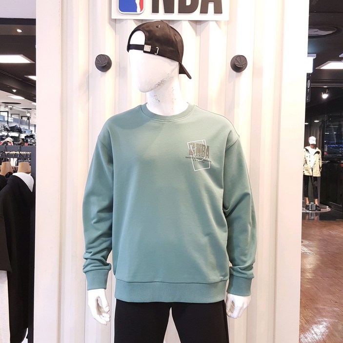 NBA 엔비에이  빠른배송 남여공용  *NBA 코트시리즈 맨투맨 *  라운드티셔츠 남성티셔츠 여성티셔츠 커플룩 맨투맨티셔츠 N223TS050Z