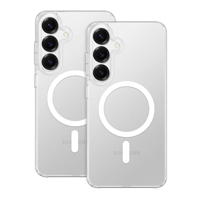 강력 자력 맥세이프 투명 변색 방지 마그네틱 케이스 2개입 세트